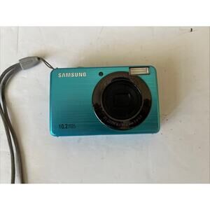Samsung SL202 Digital Camera 10.2MP 3x Zoom Blue Tested Camera battery Only